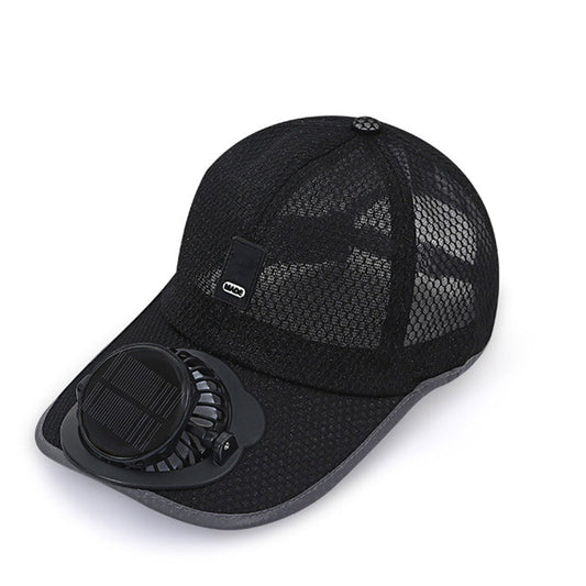 🔥 Hot salg 50% RABATT🔥Pustende baseballcaps med solcellevifte