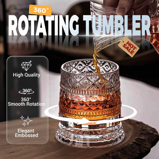 360° roterende whiskyglass