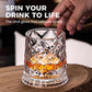 360° roterende whiskyglass