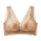 Blonde Åpen Knapplukking Anti-Sagging Pustende BH
