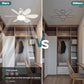 🔥Salg – 50 % rabatt – 🎁 2-i-1 bærbar takvifte og lampe med fjernkontroll