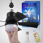 🔥Salg – 50 % rabatt – 🎁 2-i-1 bærbar takvifte og lampe med fjernkontroll