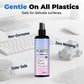 Allsidig spray mot gulning av plast