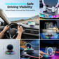 🌈 50 % RABATT! 🚗 RGB-telefonholder til bilen – automatisk festing og trådløs lading