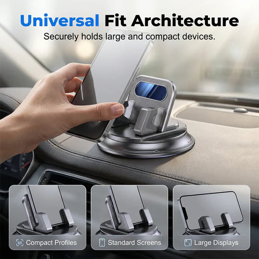 🔥360°-roterbar mobiltelefonholder til bilen 🏆 – Ekstremt stabil sugekopp, passer til alle mobiltelefoner 🔄