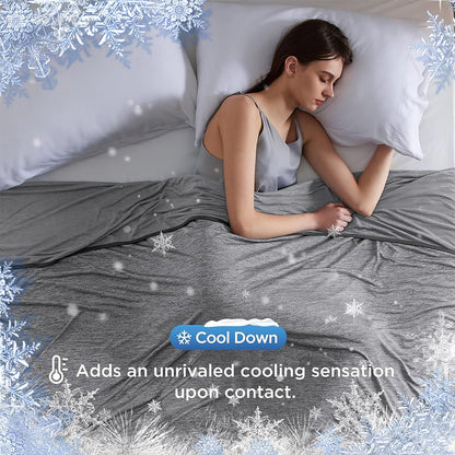 🏆Siste dag med 60 % rabatt!!💕CHILLO™🇬🇧 Smart kjøleteppe❄️ Lett • Pustende • For de som sover varmt og sliter med nattesvette 😴
