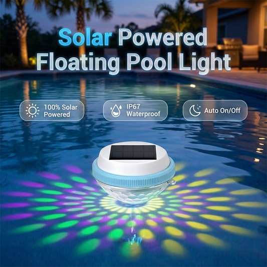 🏊‍♂️☀️ Flytende LED-solcellelampe til basseng – skifter farge, automatisk på/av, vanntett. Perfekt til basseng, dam eller spa – skaper en magisk kveldsstemning! 💡🌙✨
