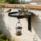 Veggmontert fuglebad i metall – antikkbronsefinish 🐦🛁🧱🏡