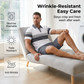 👕 BEGRENSET TID 50 % RABATT! 💥 Herretrøye og shortssett i to deler – digitaltrykk, atletisk passform, rynkebestandig ✨