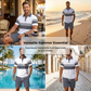 👕 BEGRENSET TID 50 % RABATT! 💥 Herretrøye og shortssett i to deler – digitaltrykk, atletisk passform, rynkebestandig ✨