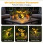 🌙🍃🪴 50 % RABATT I BEGRENSET TID! Hengende solcelledrevet bielampe – varmt, ravfarget lys, flimmerfritt, perfekt til hagefester, camping eller barnerom – sprer glede både dag og natt 🌞🌜
