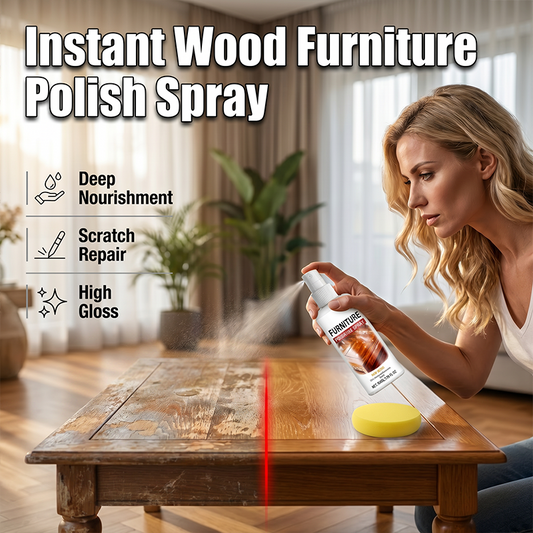🥳2026 HETSALG🥳💞OVER 50 000 SOLGT!💎🖼️50% RABATT! Møbelpolerspray – gjenoppretter treglansen, nærer og beskytter. Inkluderer myk svamp. Gir gamle møbler nytt liv! 💫🛋️