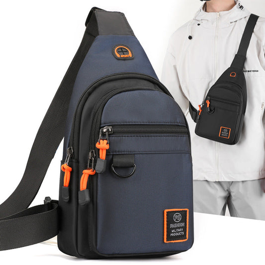 🎒50% RABATT! Vanntett skulderveske med flere lommer & hodetelefonutgang