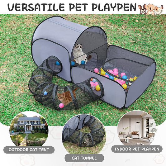 ⏳50 % rabatt i en begrenset periode⏰Stor kattetunnel til lek og avslapning🐈🐈‍⬛🏠