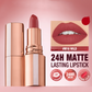 💋 Langvarig Matt Leppestift – Holdbar Farge Uten Å Tørre Ut! ✨ Glatt & Komfortabel – Perfekt for Hverdag & Fest. 🎨 Rik Pigmentering – Kjøp 3 for 10% Ekstra Rabatt! 💄