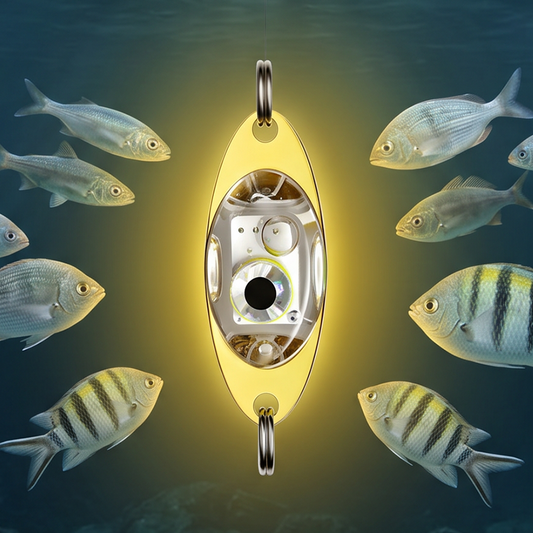 🎣 LED Undervanns Fiskeagn – Lysende Lokker for Nattfiske! ✨ Vanntette & Holdbare – Tiltrekker Fisk I Mørket. 🔋 Batteridrevne – Kjøp 3 for 10% Ekstra Rabatt! 🐟