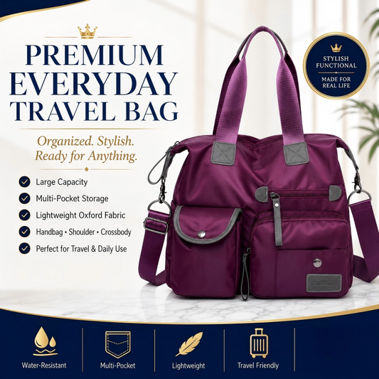 👜50 % RABATT PÅ BEGRENSET SALG! Vanntett Oxford-veske med stor kapasitet for kvinner, veske med flere lommer og 3 bæremåter, crossbody-skulderveske for daglige reiser, jobb og shopping