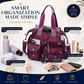 👜50 % RABATT PÅ BEGRENSET SALG! Vanntett Oxford-veske med stor kapasitet for kvinner, veske med flere lommer og 3 bæremåter, crossbody-skulderveske for daglige reiser, jobb og shopping