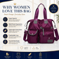 👜50 % RABATT PÅ BEGRENSET SALG! Vanntett Oxford-veske med stor kapasitet for kvinner, veske med flere lommer og 3 bæremåter, crossbody-skulderveske for daglige reiser, jobb og shopping