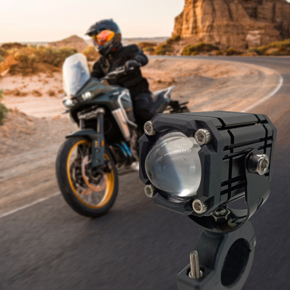 🎁2026 Nyheter 50% RABATT💥Universelle LED-ekstralys for motorsykler｜Dobbel lysstråle, vanntette IP-klassifiserte kjørelys ✨