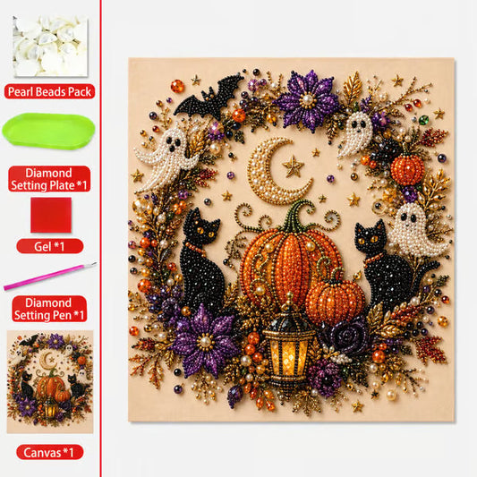 🔥Siste dag med 50 % rabatt – 👻✨DIY-sett for Halloween-spøkelsespærlekunst