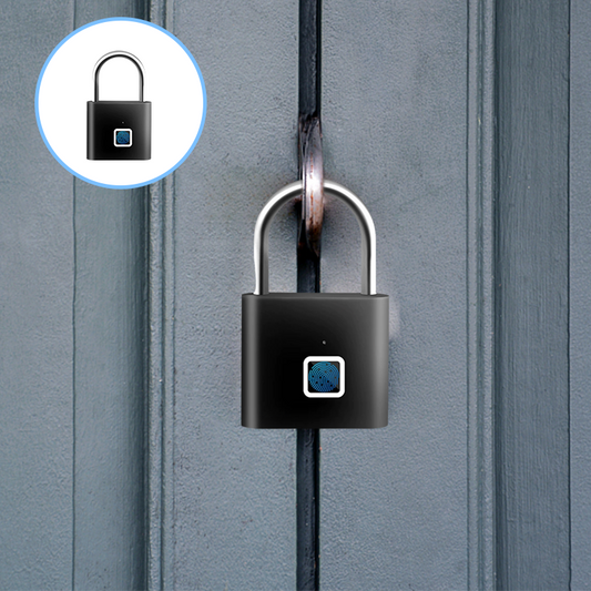 Smart fingeravtrykk-hengelås med tyverisikring