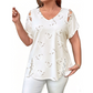 🌿☀️ LIMITED TIME 50% OFF! 🌸Women's Summer V-Neck Printed Top – Vibrant floral print & breezy fit – Brighten up every sunny day.