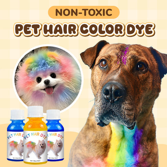 🌈 Giftfri Pelsfarge for Kjæledyr – 12 Farger & Vaskbar Formel! ✨ Skånsom Mot Følsom Hud – Perfekt for Katter & Hunder. 🧴 100ml – Kjøp 3 for 10% Ekstra Rabatt! 🐾