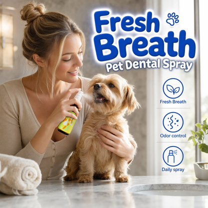 🐶✨ Frisk Pust Tannspray – Skånsom Daglig Pleie for Hund & Katt 🦷💧