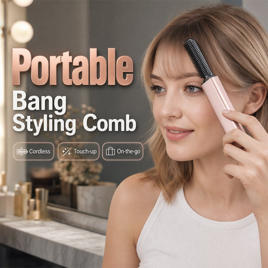 Bærbar kam for styling av bangs