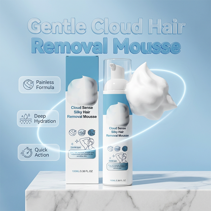 ☁️ 50 % RABATT! Cloud Sense Silky Hårfjerningsmousse – Skånsom og effektiv for hele kroppen