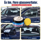 🔥50 % RABATT🔥 Oljefilmfjerner for bilruter – Fjerner gjenskinn og striper etter vindusviskere, avviser regn, fungerer på alle typer glass – Svamp følger med! 🚗