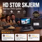 📺 7,8" HD bærbar DVD/EVD-spiller – stor skjerm, oppladbar og kompatibel med DVD/CD/USB/SD – perfekt for hjemme og reise 🔥 50 % rabatt