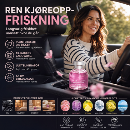 ✨️✨️Fantastisk 50 % rabatt!🌿Kjøp 1, få 1 gratis🌺Luksusduft for frisk luft!🚗Langvarig bilparfyme
