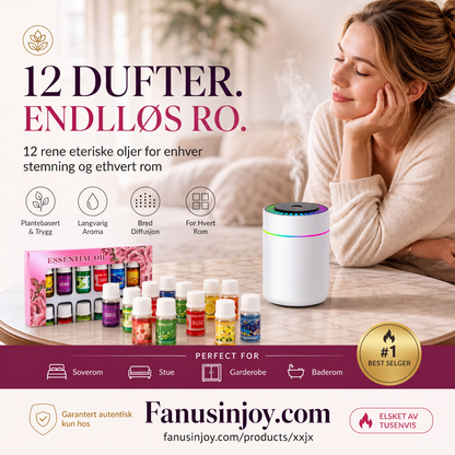 🎁Pakke med 12 vannløselige eteriske oljer🔥Kun i en begrenset periode med 50 % rabatt! 🌺Den friske duften løfter humøret! 🌷