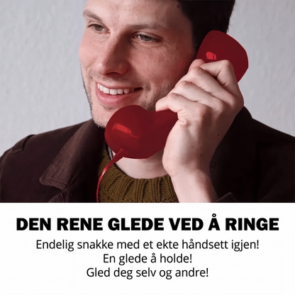 📞Retro telefonrør for iPhone og Android, vintage telefonmottaker med Type-C-tilkobling, HD-mikrofon og høyttaler