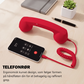 📞Retro telefonrør for iPhone og Android, vintage telefonmottaker med Type-C-tilkobling, HD-mikrofon og høyttaler