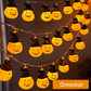 Batteridrevet Halloween-lyskjede med 2 lysmoduser