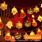 Batteridrevet Halloween-lyskjede med 2 lysmoduser