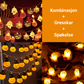 Batteridrevet Halloween-lyskjede med 2 lysmoduser