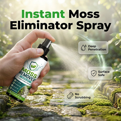 Spray for fjerning av mose utendørs