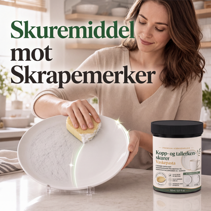 Pasta for fjerning av metallmerker på keramisk servise