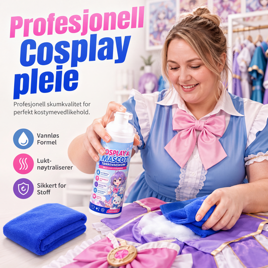 🥳2026 SUPERTILBUD🥳💞Over 50 000 solgt!🎭💨 50 % RABATT! Bærbar skumrenser – uten vann, uten skylling – fjerner sminke, svette og smuss fra gulvet. Perfekt til cosplay, furry-drakter og karnevalklær – hold deg frisk gjennom hele arrangementet! 👗✨