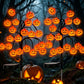 Vanntette solcelledrevne grenlys i form av Halloween-gresskar