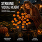 Vanntette solcelledrevne grenlys i form av Halloween-gresskar