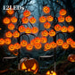 Vanntette solcelledrevne grenlys i form av Halloween-gresskar