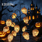Vanntette solcelledrevne grenlys i form av Halloween-gresskar