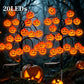 Vanntette solcelledrevne grenlys i form av Halloween-gresskar