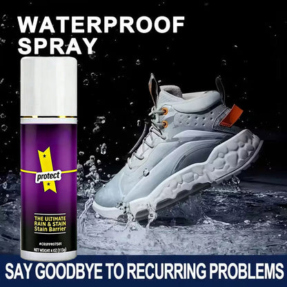 Multifunksjonell, vanntett spray til klær og sko