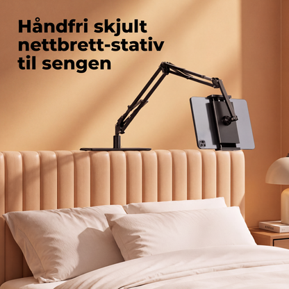 Magnetisk nettbrettstativ for nattbord med skjult madrassbase